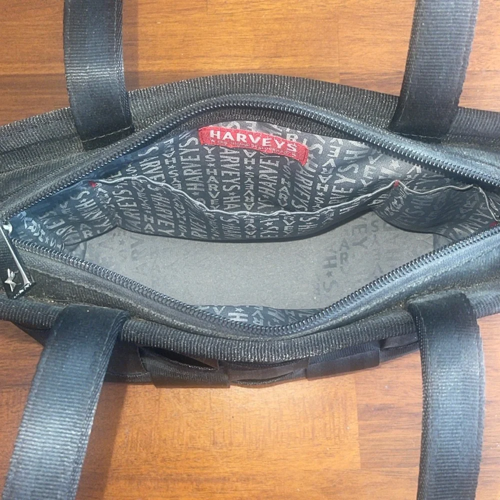 Harveys Black Woven Seatbelt Tote